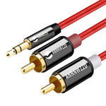 3.5 mm aux to 2RCA