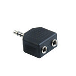 3.5mm 1 Male Plug to 2 Female Jack